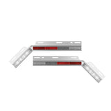 Top Reflector Mud Flap Angled Plate Set