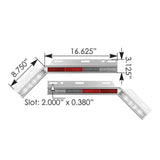 Top Reflector Mud Flap Angled Plate Set