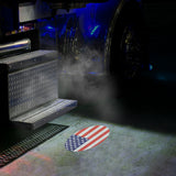 Kenworth, Peterbilt Oval USA Flag Projector LED Door Light