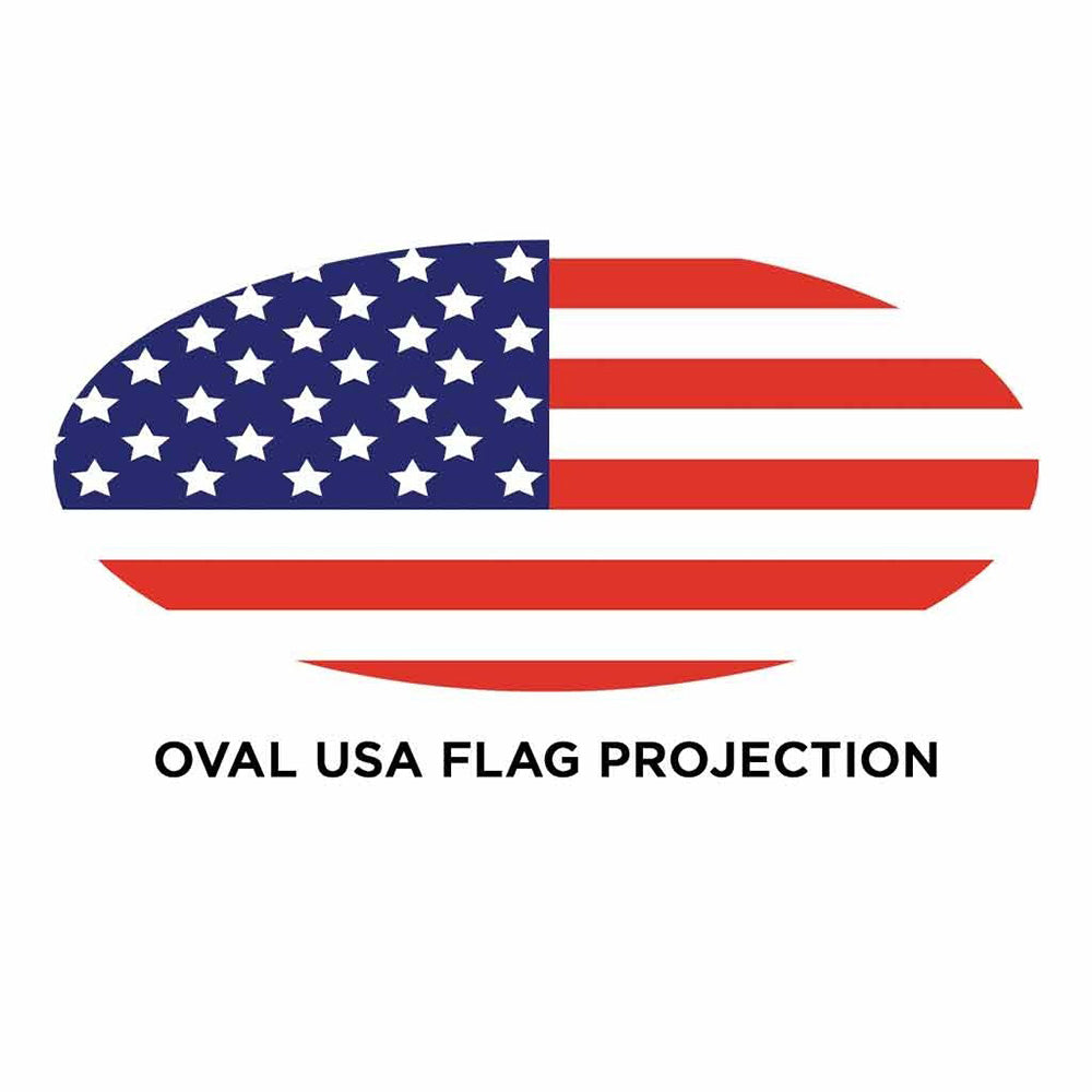Kenworth, Peterbilt Oval USA Flag Projector LED Door Light