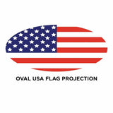 Kenworth, Peterbilt Oval USA Flag Projector LED Door Light
