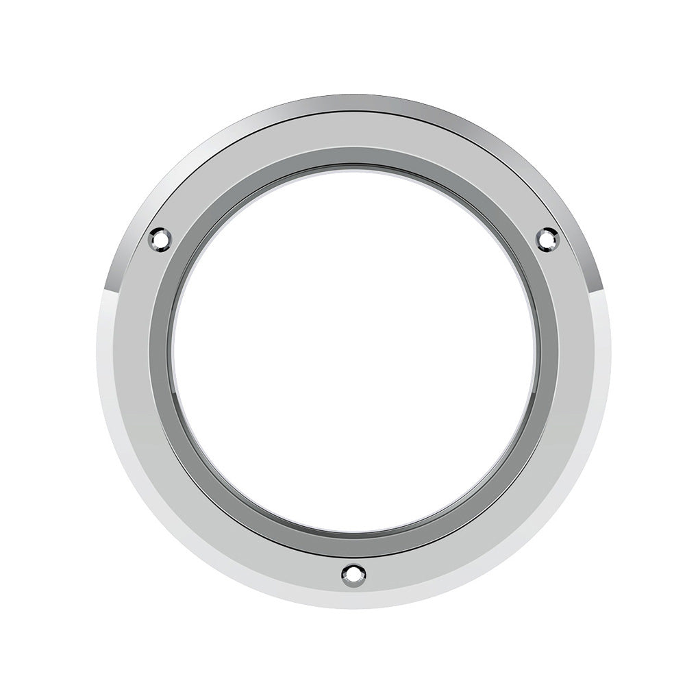 4" Chrome Plastic Light Bezel 3 Hole with SS Screws