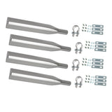 83" 430 Stainless Steel Single Axle Fenders with Mounting Kit