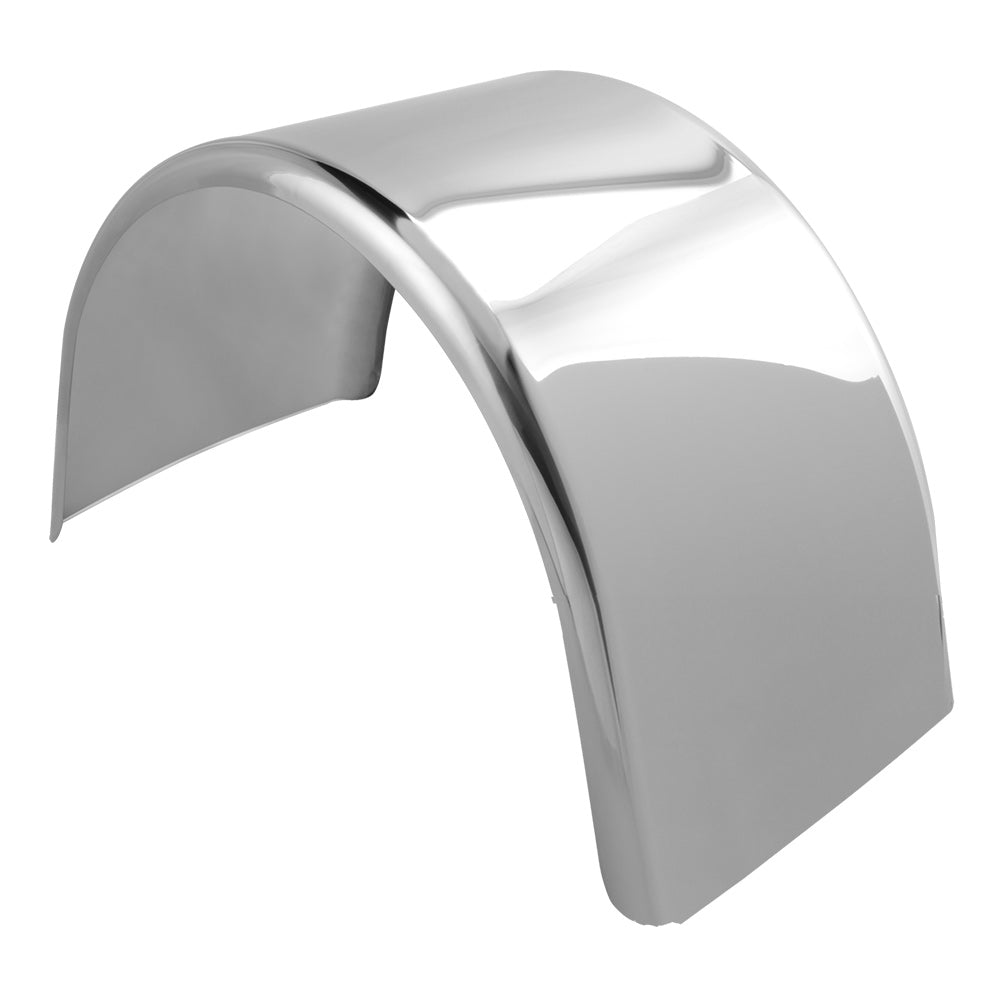90" 304 Stainless Steel Low Single Axle Fenders with Mounting Kit