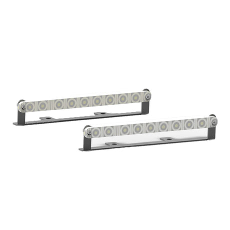 Peterbilt fender step light and bracket up close