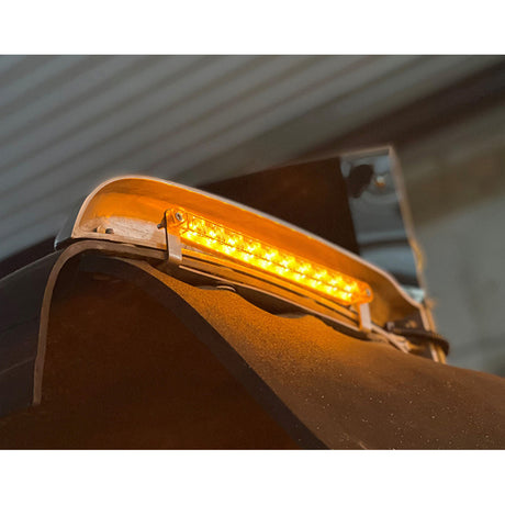Another angle of Peterbilt fender step light and bracket