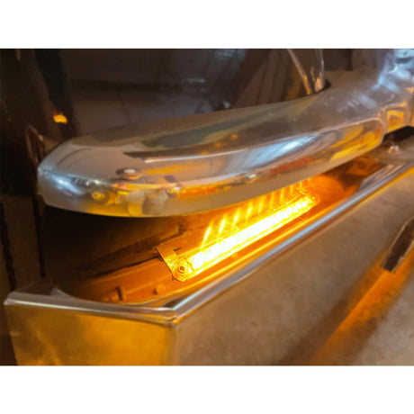 Peterbilt fender step light and bracket from another angle