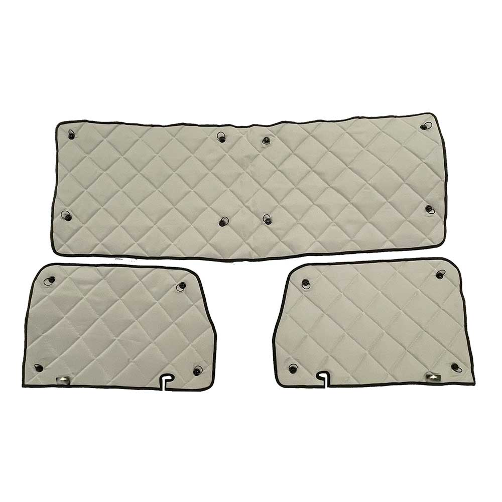 Freightliner FL112, FL150, FL60, FL70, FL80, FL90, FL100 ZenEclipse Blackout Window Covers without Vent - Grey