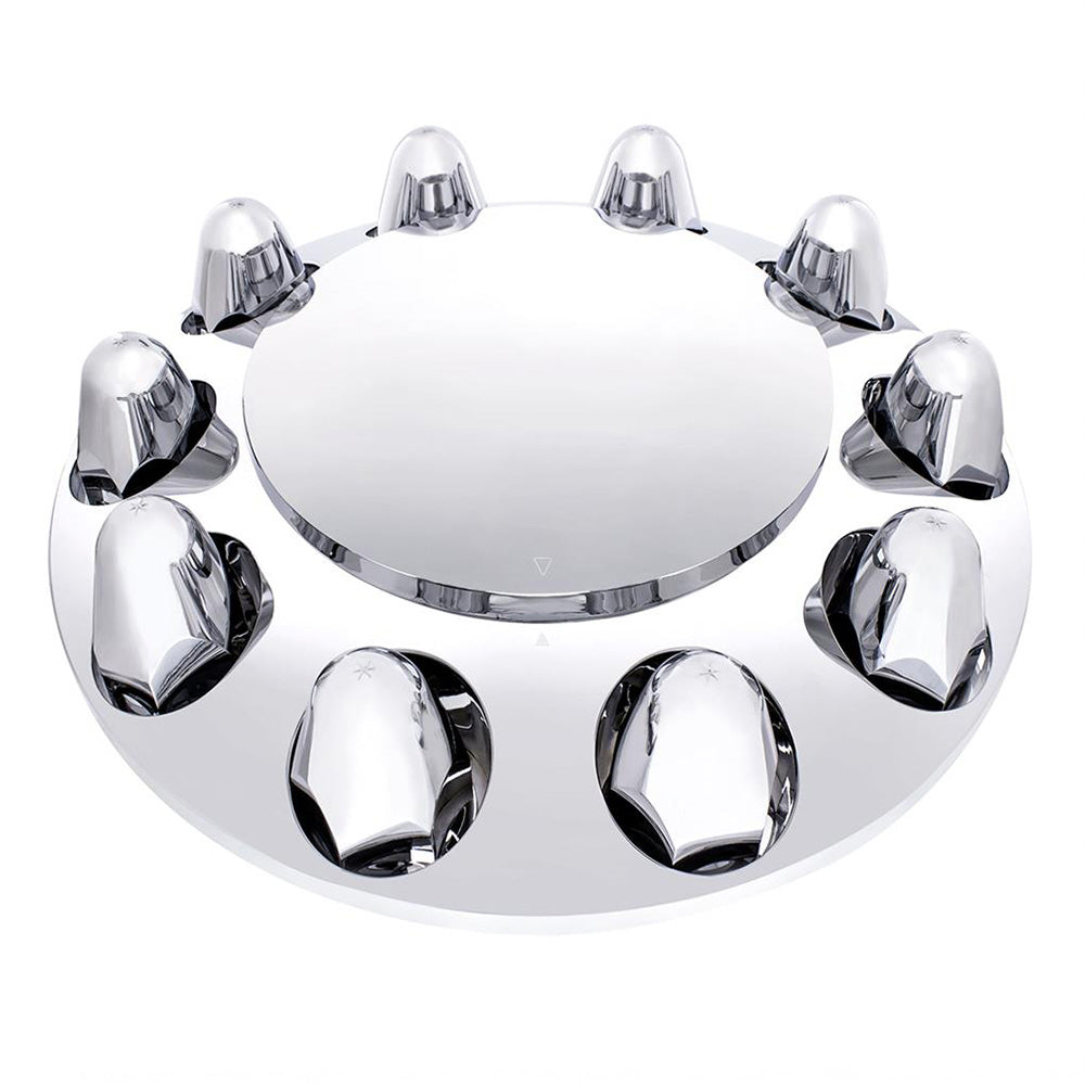 Front Axle Cover with Dome Cap and 1-1/2" Push-On Nut Covers