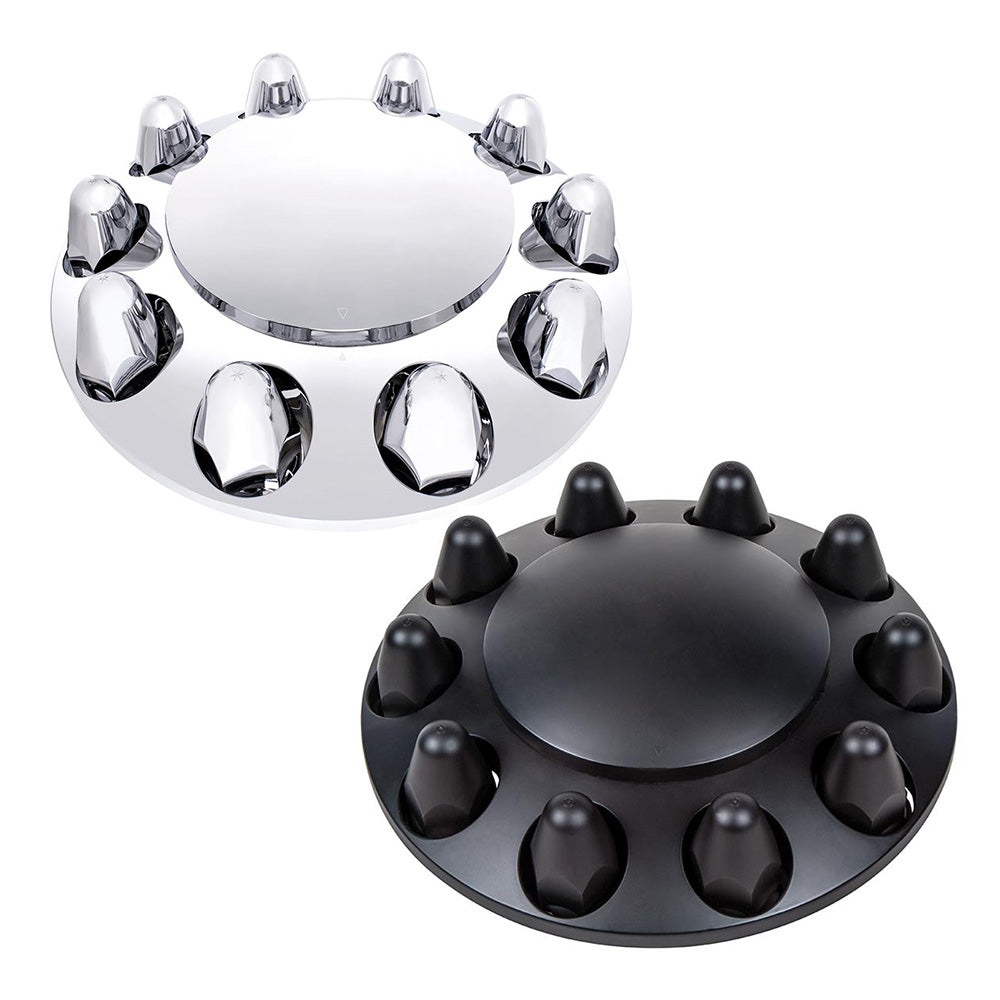 Front Axle Cover with Dome Cap and 1-1/2" Push-On Nut Covers