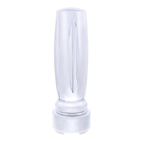 Chrome Vegas style gearshift know with 9/10 speed adapter, close-up
