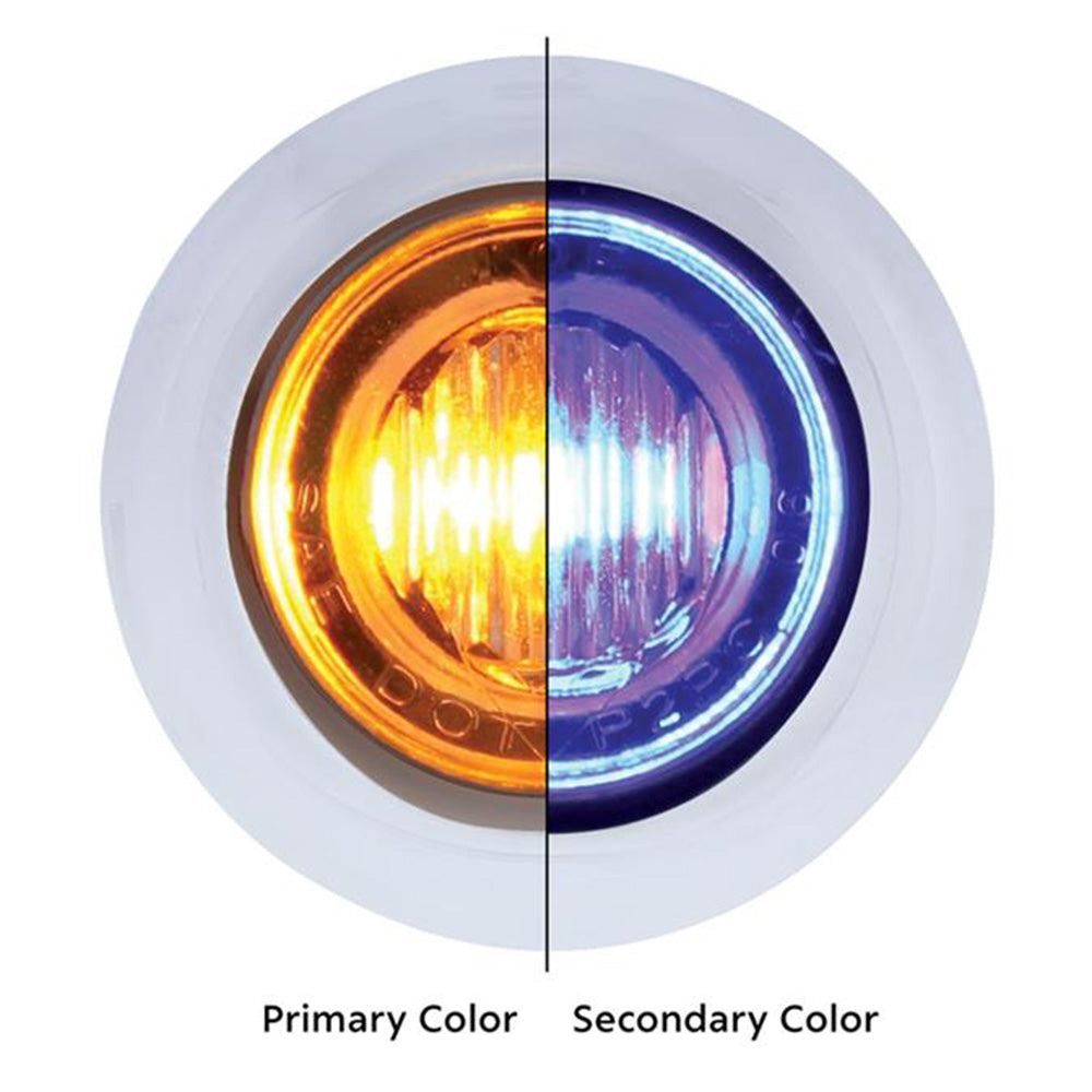 3/4" 3 LED Mini Double Fury Dual Color Marker Light