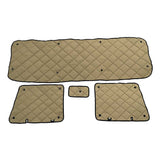 Mack CH, CL, CX, Superliner, Vision 2003 and Older with Vent Window ZenEclipse Blackout Window Covers with Peeper - Tan