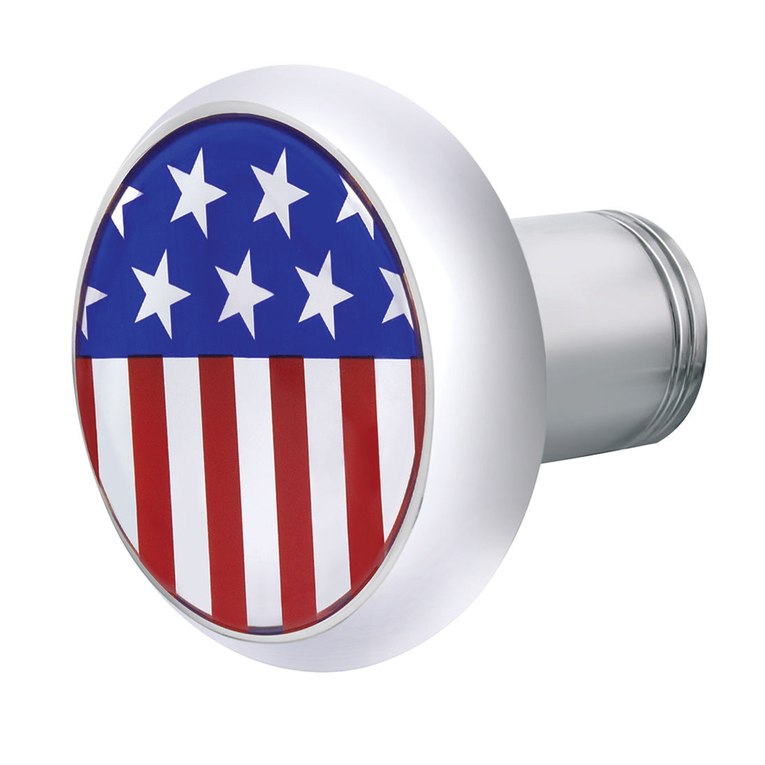 Chrome Air Valve Knob with US Flag