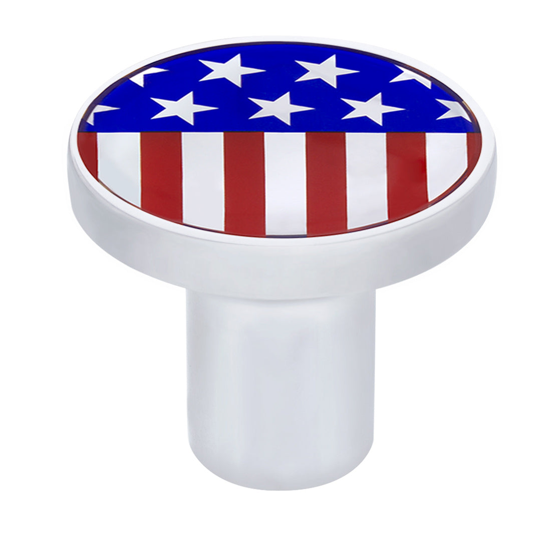 Chrome Air Valve Knob with US Flag