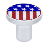 Chrome Air Valve Knob with US Flag