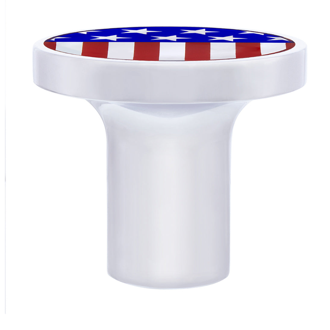 Chrome Air Valve Knob with US Flag