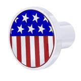 Chrome Air Valve Knob with US Flag