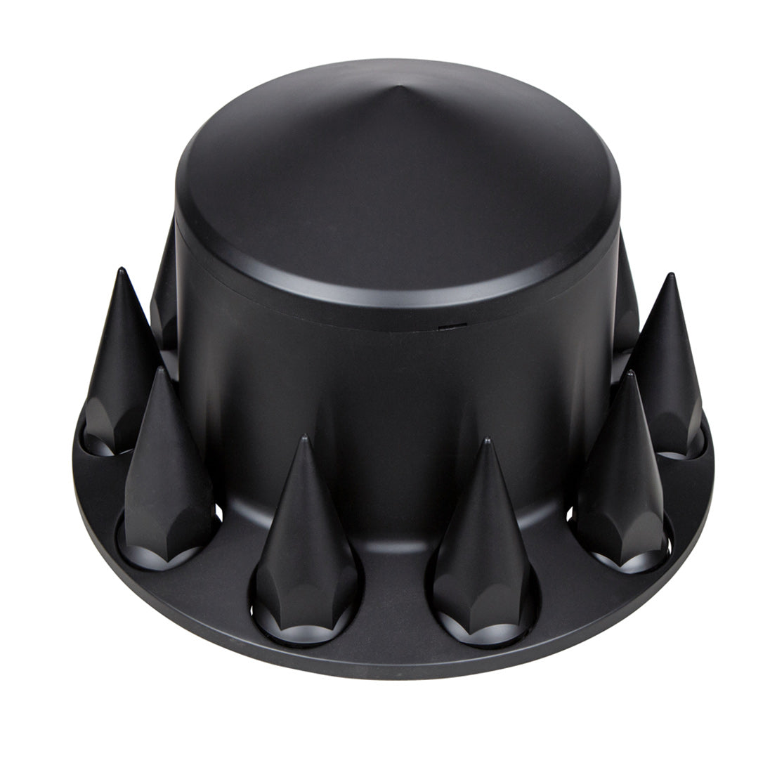 Matte Black Rear Axle Cover with 33mm Spike Thread-On Nut Covers