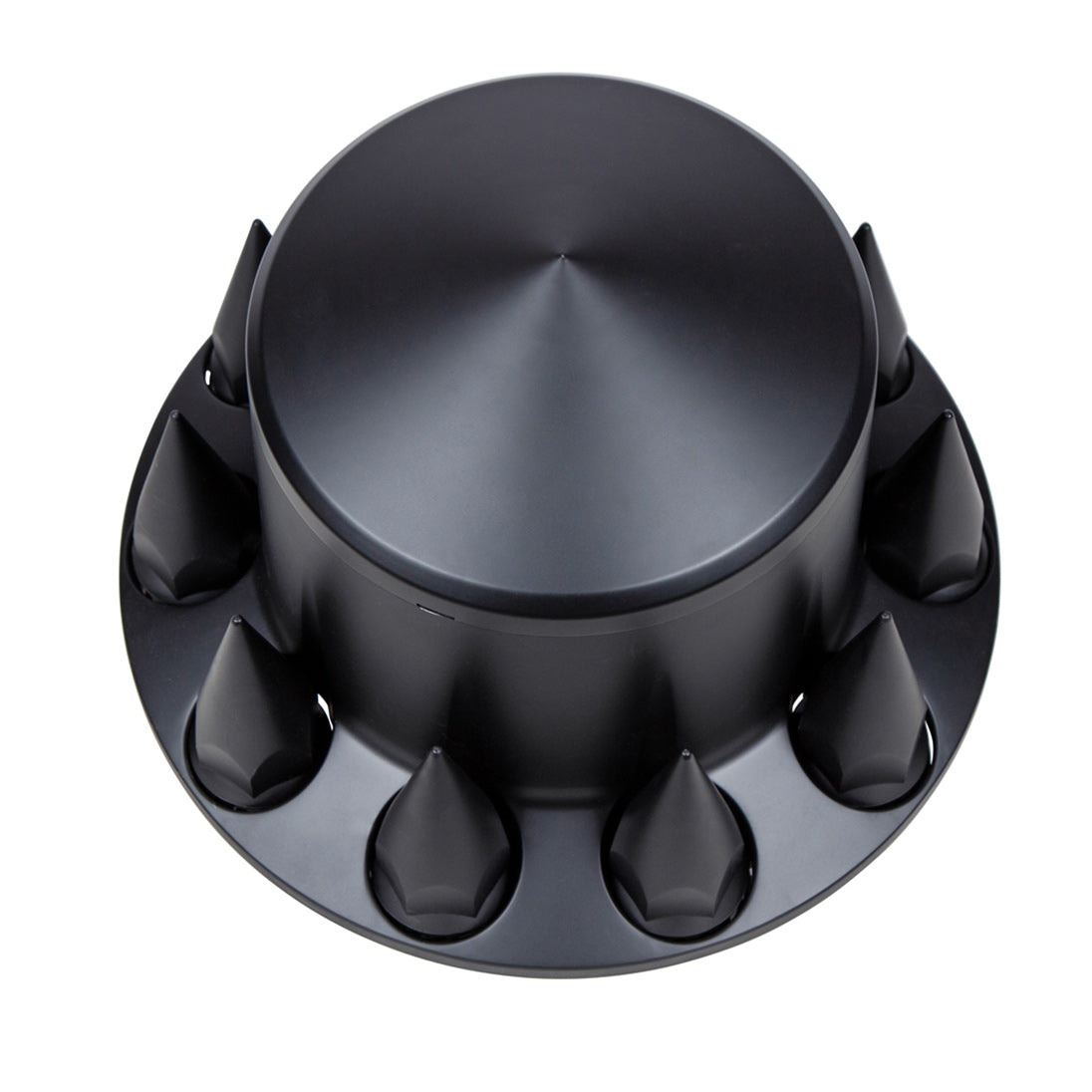 Matte Black Rear Axle Cover with 33mm Spike Thread-On Nut Covers