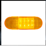 6-1/2" 8 LED Mid Trailer Turn Signal Amber Light