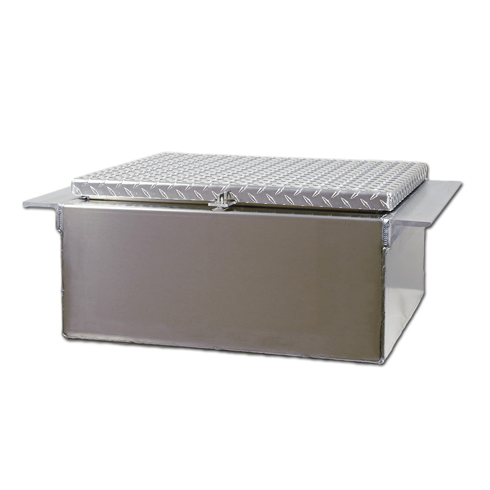 30"L x 12"D Aluminum In-Frame Tool Box with Diamond Polish Door
