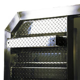 68" x 76" Cab Rack with Jail Bar Window, 2 Chain Hangers, 2 Chain Trays, and Base Box