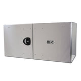 24" x 24" x 48" Aluminum Box with Diamond Barn Doors with Gas Shocks, Driver Side