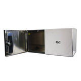 24" x 24" x 48" Aluminum Box with Diamond Barn Doors with Gas Shocks, Driver Side