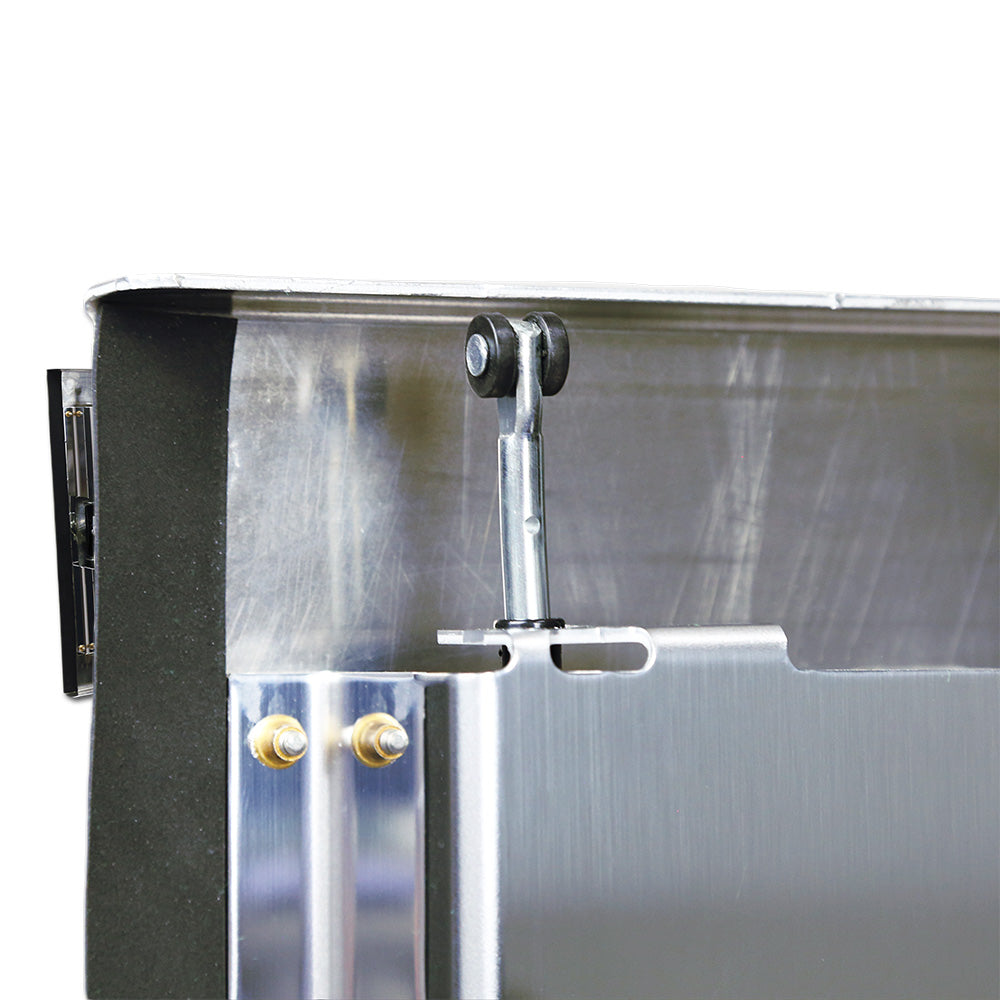 24" x 24" x 48" Aluminum Box with Diamond Barn Doors with Gas Shocks, Driver Side