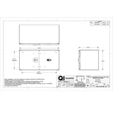 24" x 24" x 48" Aluminum Box with Diamond Barn Doors with Gas Shocks, Driver Side