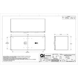24" x 24" x 60" Aluminum Box with Diamond Barn Doors with Gas Shocks, Driver Side