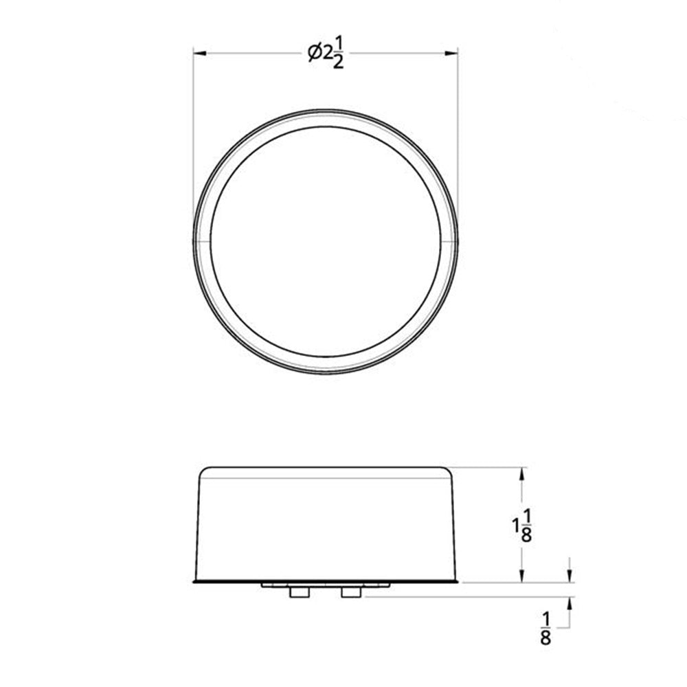 2-1/2" Mirage 12 LED Marker Light