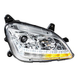 Peterbilt 579, 587 Projection Headlight with LED Sequential Turn and DRL