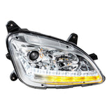 Peterbilt 579, 587 Projection Headlight with LED Sequential Turn and DRL