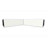 Peterbilt 379, 388, 389 Chrome Plated Stainless Steel 12" to 8" Reverse Bowtie Visor