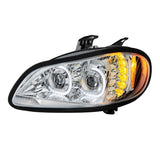 Freightliner M2 2002+ LED Chrome Headlight Assembly