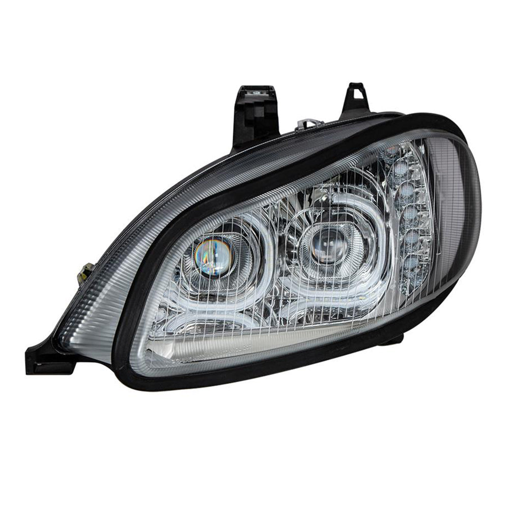 Freightliner M2 2002+ LED Chrome Headlight Assembly