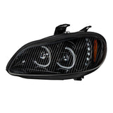 Freightliner M2 2002+ LED Black Headlight Assembly