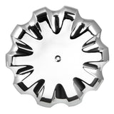33mm x 3-7/8" Chrome Plastic Flat Top Torx Lug Nut Cover "“ Thread On