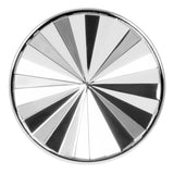 33mm x 4-1/2" Chrome Plastic Concave Pinwheel Lug Nut Cover - Push On