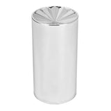 33mm x 4-1/2" Chrome Plastic Concave Pinwheel Lug Nut Cover - Thread On