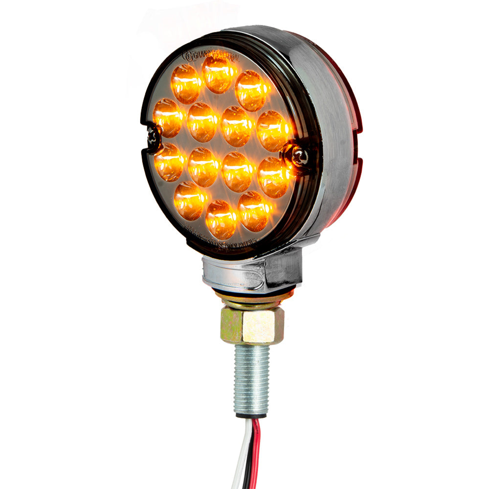3" Pearl Double Face LED Pedestal Light with Smoke Lens
