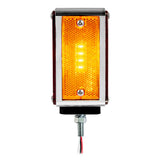 4-1/2" Pearl Double Face LED Pedestal Light with Smoke Lens - Drivers Side