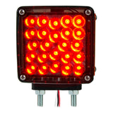 4-1/2" Pearl Double Face LED Pedestal Light with Smoke Lens
