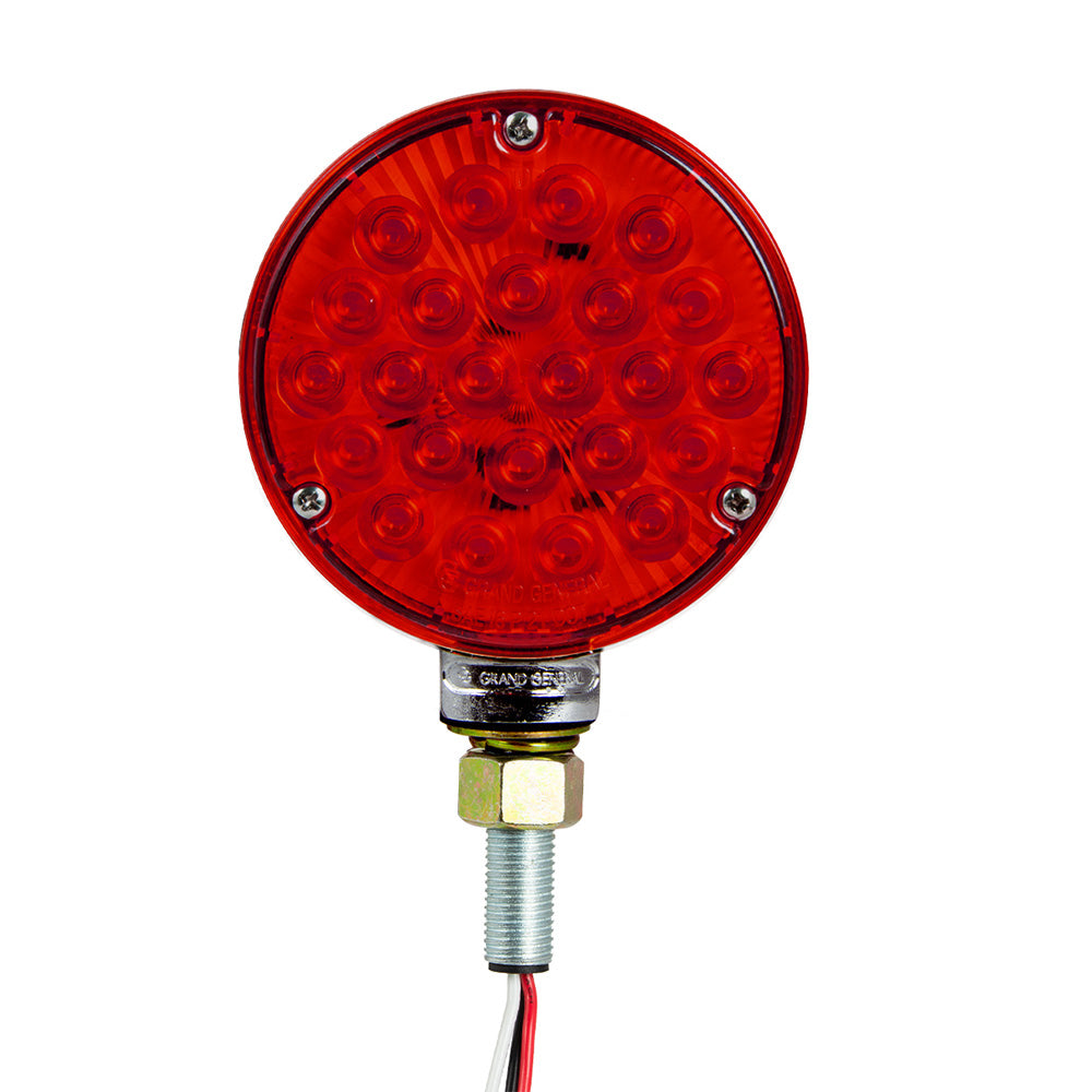 4" Amber/Red Double Face High Power Pearl LED Pedestal Light