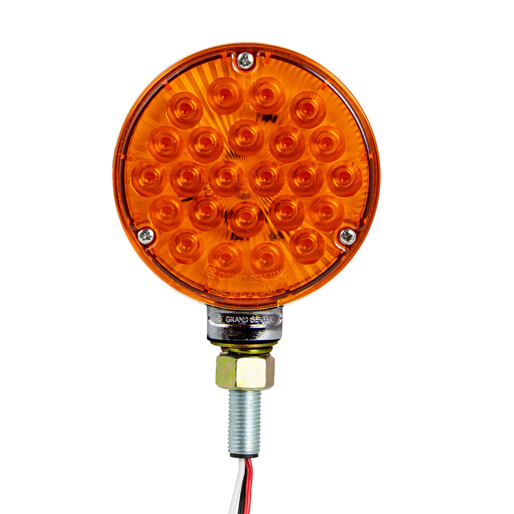 4" Amber/Red Double Face High Power Pearl LED Pedestal Light