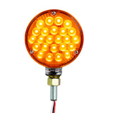 4" Amber/Red Double Face High Power Pearl LED Pedestal Light