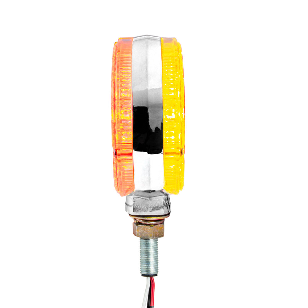 4" Amber/Red Clear Lens Double Face High Power Pearl LED Pedestal Light