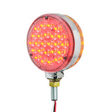 4" Amber/Red Clear Lens Double Face High Power Pearl LED Pedestal Light